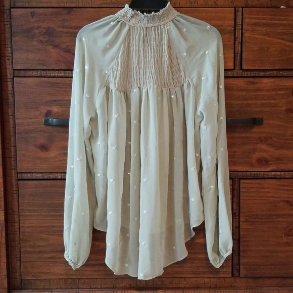 Free People Sheer Peasant Top - Picture 2 of 8